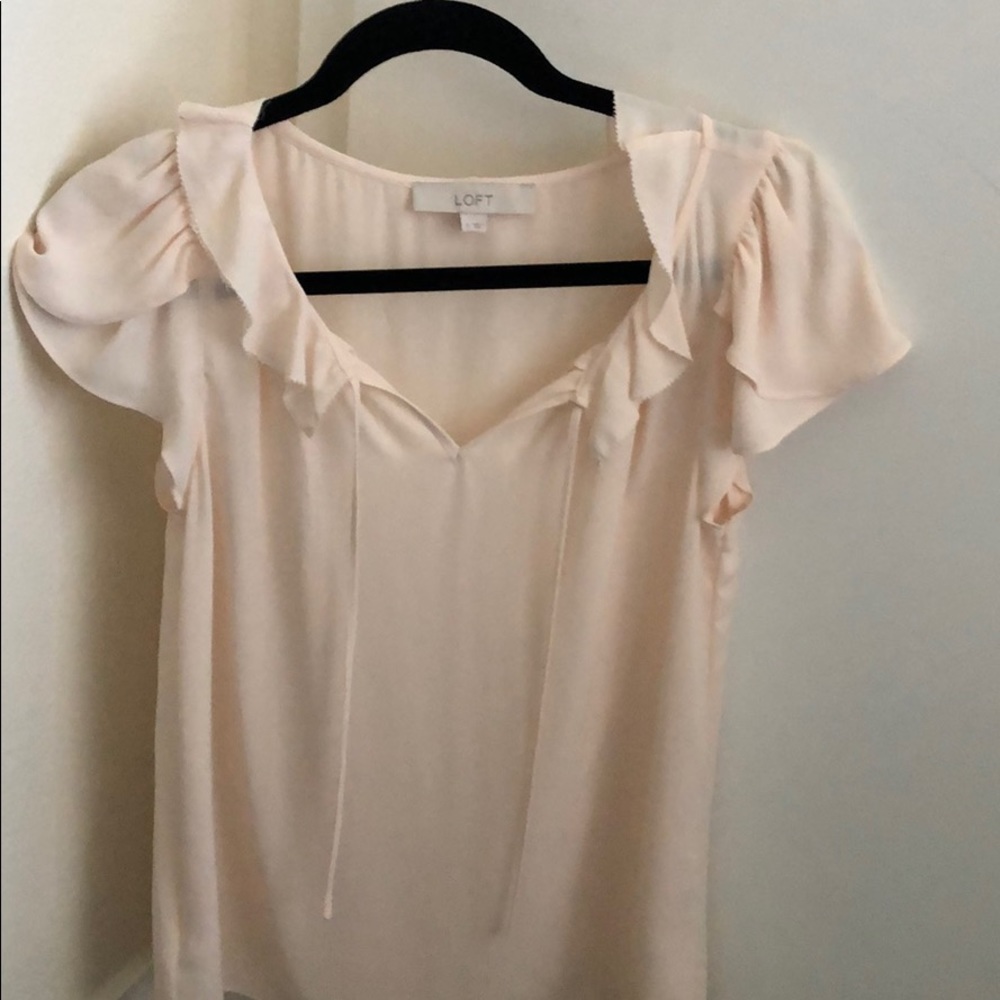 Ann Taylor Loft light pink blouse